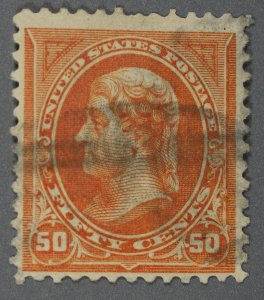 United States #275 Used Fine/VF Wm 191 Orange Light Cancel