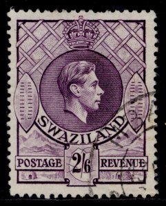 SWAZILAND GVI SG36b, 2s 6d reddish violet, FINE USED. Cat £22.