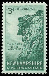 PCBstamps   US #1068 3c Old Man of the Mountain, MNH, (19)