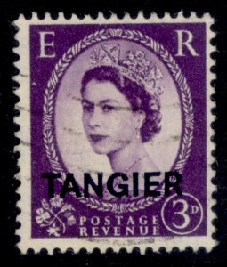 MOROCCO AGENCIES QEII SG294, 3d deep lilac, FINE USED.