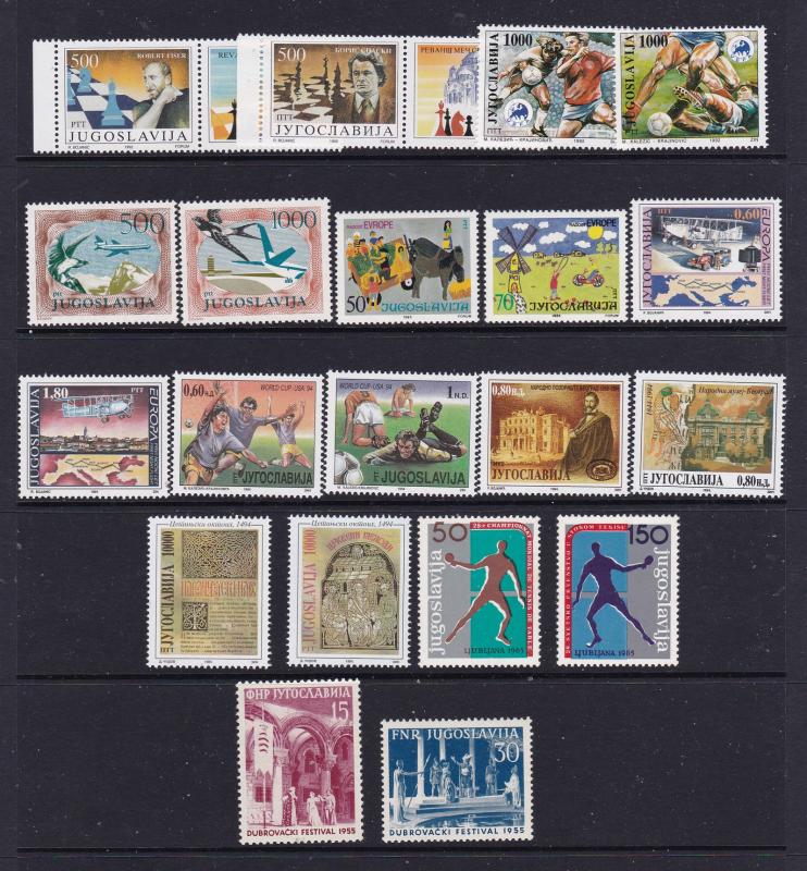 Yugoslavia a nice MNH lot from about 1992