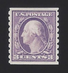 US #394 1910 Deep Violet Wmk 190 Perf 8.5 Vert MNH VF SCV $135