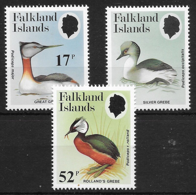 FALKLAND ISLANDS SG489/91 1984 GREBES MNH