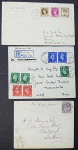 EDW1949SELL : GREAT BRITAIN Interesting collection of 37 covers & PC as received