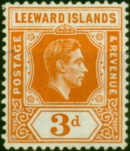 Leeward Islands 1938 3d Orange SG107 Fine LMM (2)