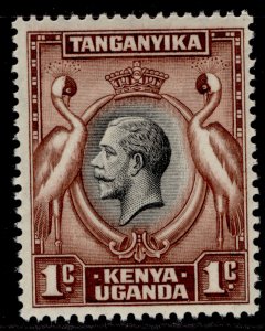 KENYA UGANDA TANGANYIKA GV SG110, 1c black & red-brown, M MINT.