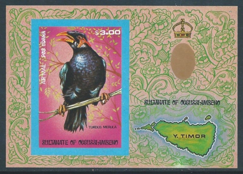 Sultanate of Occusi-Ambeno #Birds NH - Imperf SS