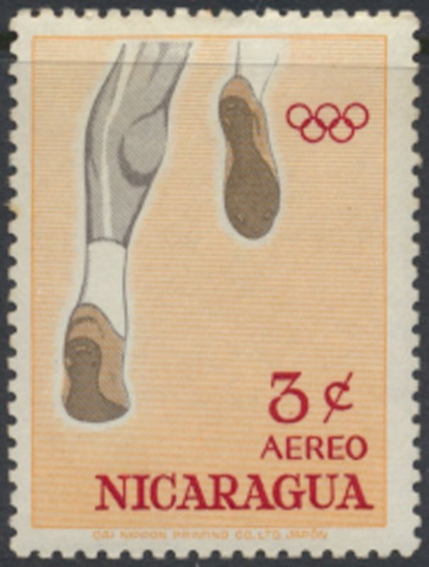 Nicaragua  SC# C524   MH  Olympics 1963 Running see details & scans