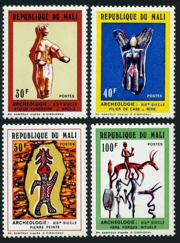 Mali 169-172,MNH.Michel 323-326. Mali Art,1972. 