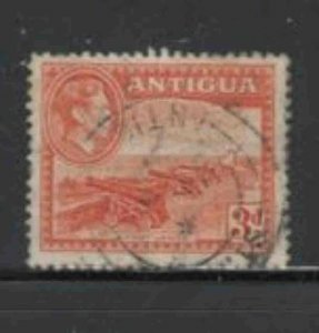 ANTIGUA #89 1944 3p KING GEORGE VI & FORT JAMES F-VF USED b