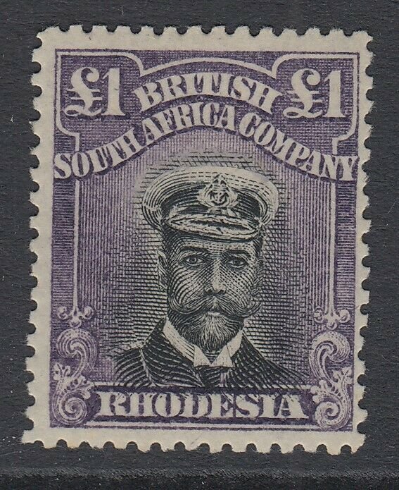 Sg 243 Rhodesia Black & Purple. A Fine Fresh Lightly Mounted Mint Example-