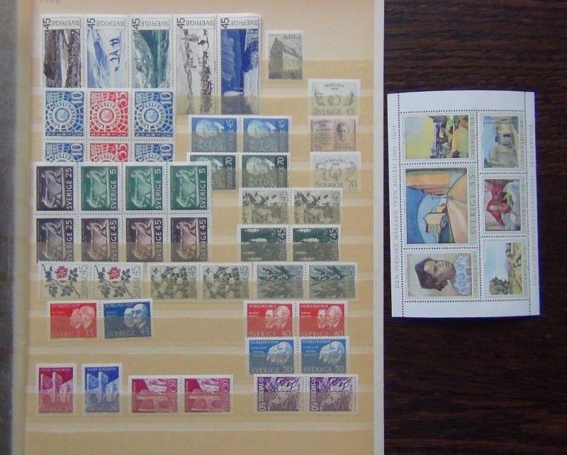 Sweden 1964 1971 issues Art Flowers Monuments Nobel Prize Winners etc MNH  