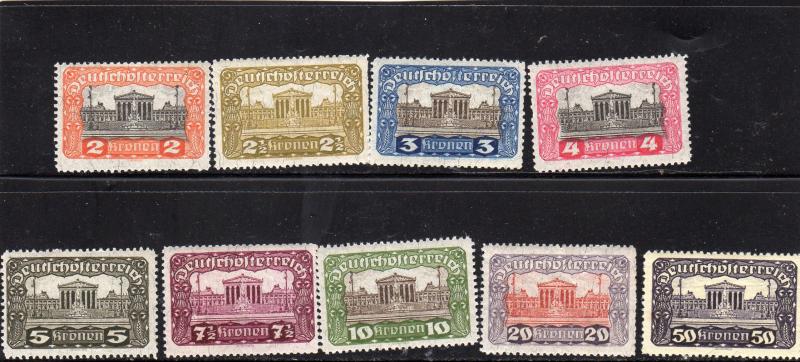 Austria 1920  German Austrian Stamps MNH