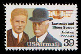 PCBstamps   US C114 39c Lawrence and Elmer Sperry,MNH, (6)