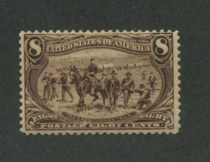 1898 United States Postage Stamp #289 Mint Hinged Disturbed Original Gum