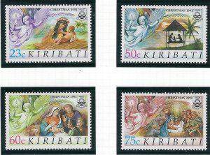 Kiribati 578-81 MNH 1991 Christmas (ak4060)