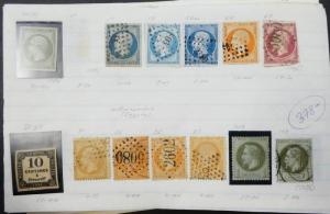 EDW1949SELL : FRANCE Extensive collection, Mint & Used on Old Time pgs Cat $3030