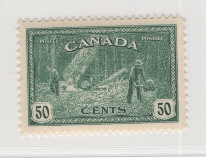 #272 50c Logging Canada Grade: Superb 98 OG MNH w/PSE cert.  (JH 6/26/21)  