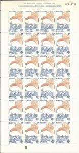 Andorra, Spanish - 1986 Europa - Set of 2 24 Stamp Sheets #173-4