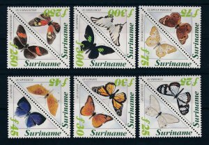 [SU808] Suriname Surinam 1994 Butterflies Triangles MNH