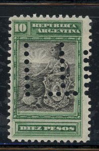 Argentina #141 used perfin Make Me A Reasonable Offer!