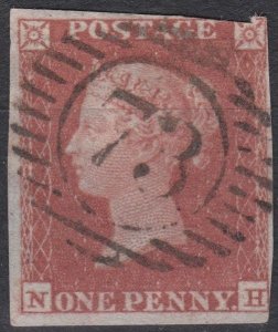 Great Britain Sg8 1d red Used 3m Cv £35   NH