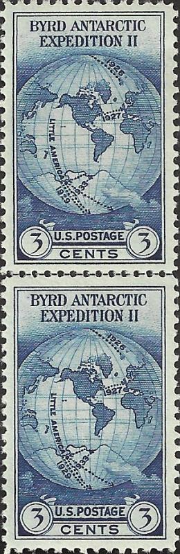 # 753 Mint No Gum As Issued Dark Blue Byrd Antarctic