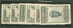 Nicaragua #695-700 Mint (NH) Single (Complete Set)