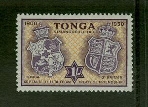 Tonga 1951 1s Arms of Tonga and Great Britain, MNH
