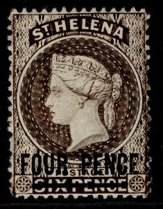 ST. HELENA QV SG43, 4d pale brown, M MINT. Cat £45.