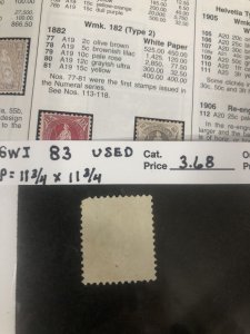 Switzerland 83 Used