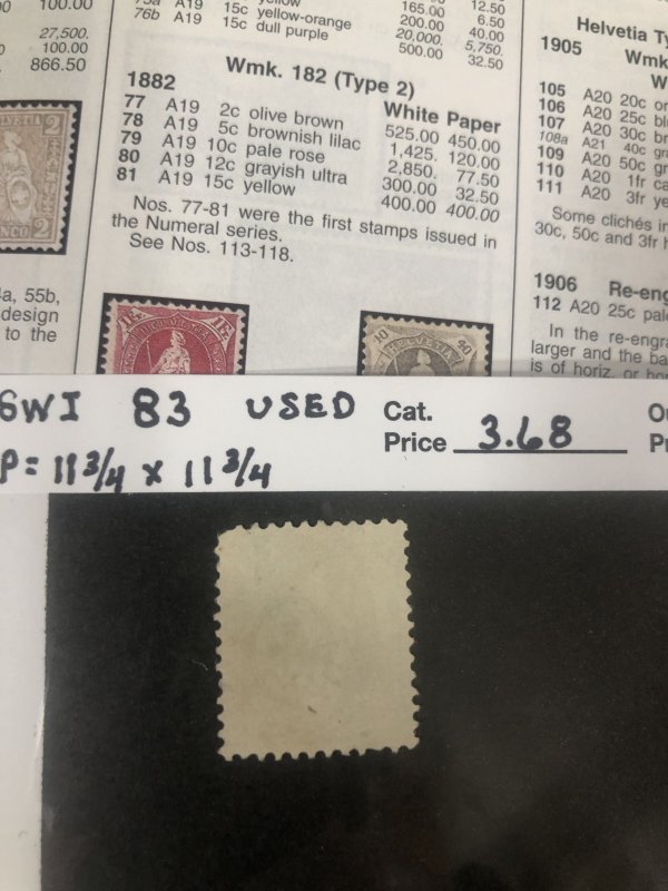 Switzerland 83 Used