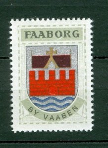 Denmark. Poster Stamp 1940/42,Mnh. Town Faaborg. Coats Of Arms. Castle