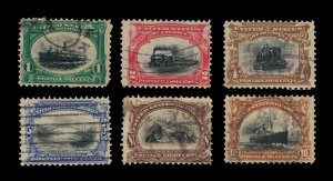 EXCELLENT GENUINE SCOTT 294 295 296 297 298 299 USED COMPLETE SET OF 6 STAMPS