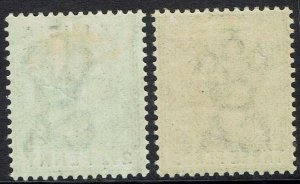 ST LUCIA 1891 QV 21/2D AND 3D DIE II