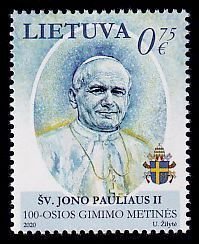 Lithuania Sc# 1173 MNH St. John Paul II
