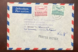 D)1946, CZECHOSLOVAKIA, LETTER CIRCULATED FROM CZECHOSLOVAKIA TO AUSTRALI