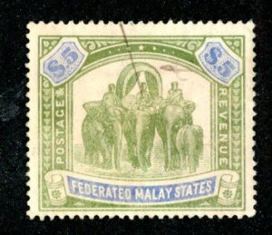 427 BCX Fed of Malaya 1908 SG# 50  used