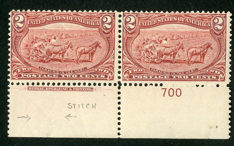 US Stamps # 286 FVF OG LH