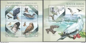 2013 Solomon Islands Water Birds Fauna #2032-36 1+1 ** Ls126