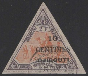 Somali Coast #33 (1902), used single, cat. $52.50