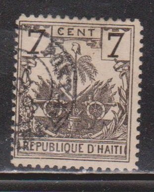 HAITI Scott # 42 Used - Palm Tree