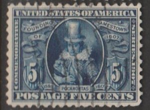 U.S. Scott Scott #330 Pilgrim Stamp - Used Single