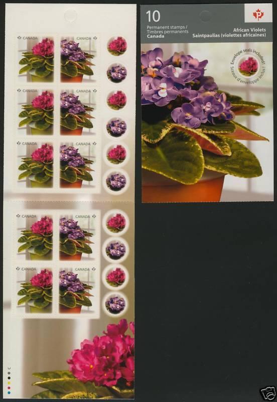 Canada 2378a Booklet MNH African Violets