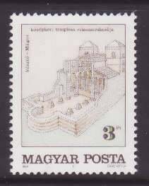 Hungary-Sc#3180-unused NH set-Midieval church-1989-