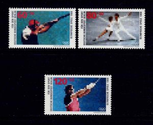 GERMANY BERLIN Sc# 9NB254 - 9NB256 MNH FVF Set 3 Sports