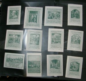 Germany 1914 Ludwig the Bavarian by Martin Greif Folk Theater poster stamp 12