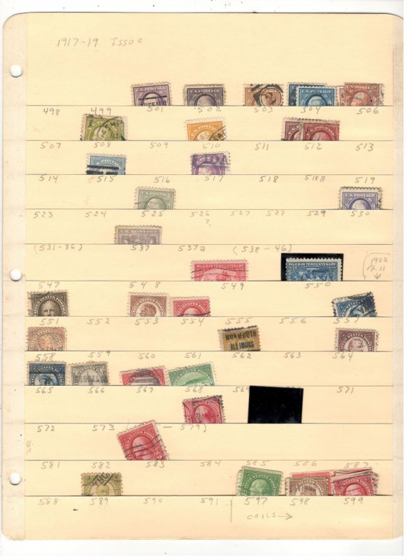 EARLY US COLLECTION ON STOCK SHEET