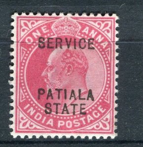 INDIA; PATIALA early 1900s ED VII issue Mint hinged Shade of 1a. value