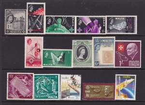 Malta small collection M&U KGVI & QE2 eras